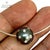 Italian Diamond Tahitian South Sea Pearl Necklace 0.5 TCW 14k Gold Certified For Sale - Image 3 of 7