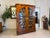 Biedermeier Sun-Shaped Display Cabinet in Walnut For Sale - Image 3 of 14