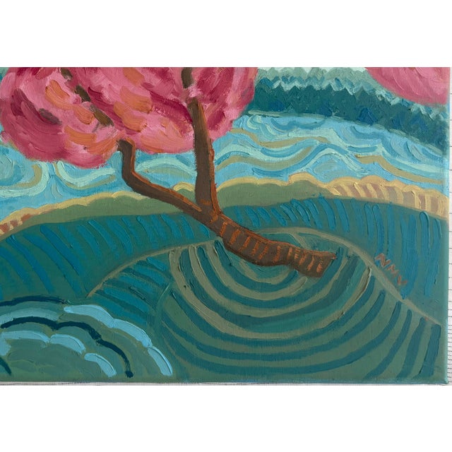 “Pond Edge” Oil on Linen by Nancy M. Vignola For Sale - Image 4 of 7