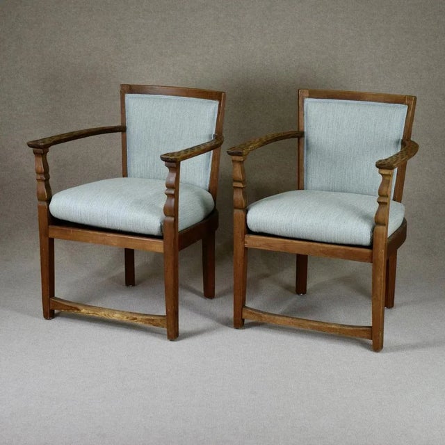 Set of Swedish Armchairs in Pine, 1910s For Sale - Image 12 of 12