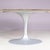 Oval Tulip Table with Brown Marble Top and Matt Silver Coated Oval Base by Eero Saarinen for Knoll, USA, 1970s For Sale - Image 9 of 11