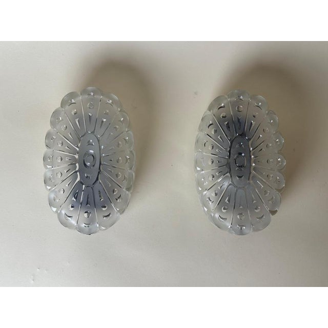 Mid-Century Modern Crystal Glass Wall Sconces from Peill & Putzler, Germany, 1960s, Set of 2 For Sale - Image 15 of 17