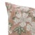 Fabdivine Floral Printed Pure Linen Linen Pillow Cover 24x24 Inches, Papaya Leaf For Sale - Image 4 of 4