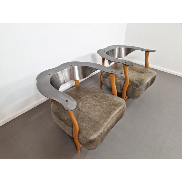 Metal Fantasy Island Chairs by Kurt Beier, 1990s, Set of 2 For Sale - Image 7 of 8