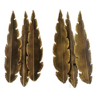 Brutalist Brass Wall Lamps by Svend Aage Holm Sørensen for Holm Sørensen & Co., Denmark, 1960s, Set of 2 For Sale