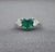 3.11 Ct Gia Certified Colombian Emerald & Diamond Ring Size 6.5 For Sale - Image 4 of 11