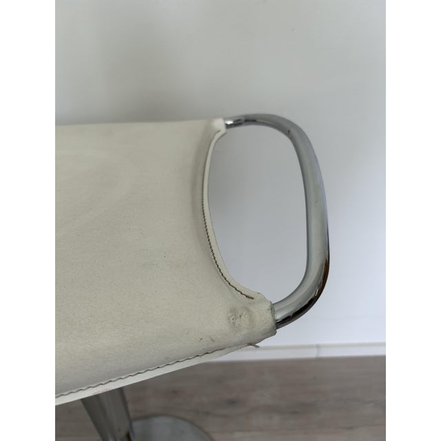 1980s Vintage Italian Leather Bar Stool, 1980s For Sale - Image 5 of 12