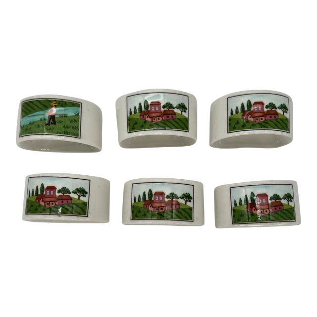 Villeroy & Boch Naïf Napkin Rings - Set of 6 For Sale