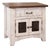 Greenview 2 Door Nightstand - Distressed White For Sale