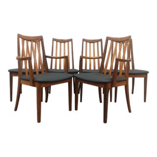Set of 6 Vintage Mid Century Modern Dining Chairs by G Plan For Sale