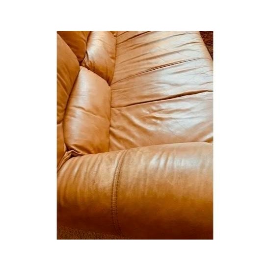 Chateau d'Ax Italian Leather 3 Seater Sofa Y2k For Sale In Portland, OR - Image 6 of 18