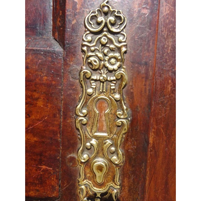 Brown Louis Philippe Walnut Wardrobe For Sale - Image 8 of 18