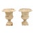 Pair of White Cast Iron Urns, French Early 20th Century For Sale