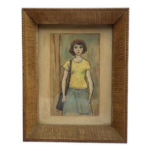 1960s Portrait of a Young Woman by Aurelio Gammerillo -