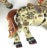 Metal Vintage Chinese Porcelain Golden Horses - a Pair For Sale - Image 7 of 13