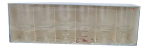 Tapio Wirkkala Littala Mid Century Modern Karelia Crystal Wine Glass Set of 6