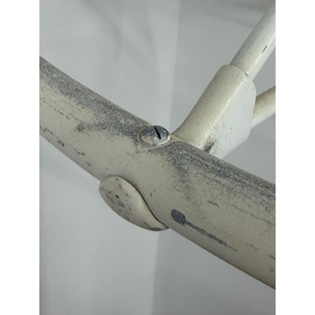 Norwich Nickle and Brass Industrial Revolving Clothing Rack, Norwich Ct For Sale - Image 9 of 17