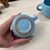 Blue 1970s Frankoma Blue Ceramic Mugs- Set of 3 For Sale - Image 8 of 8