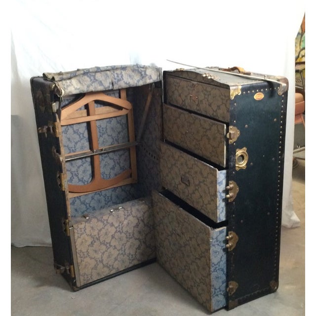 Antique Seward Travel Wardrobe Steamer Trunk Chairish