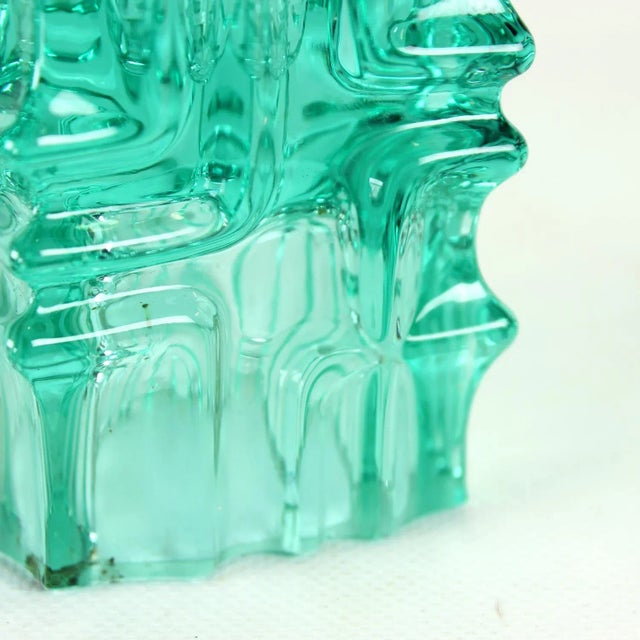 Vintage Glass Candleholder by Vladislav Urban for Rosice, 1960s For Sale - Image 10 of 11