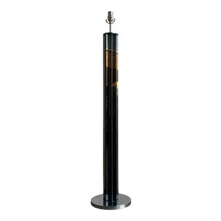 1980s Acrylic and Chrome Floor Lamp For Sale
