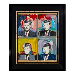 Peter Max - Portrait of Jfk - 1989 Original Screenprint