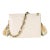White Monogram Embossed Lambskin Coussin PM For Sale