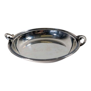 Mid-Century Danish Silverplate Art Deco Style Bowl For Sale