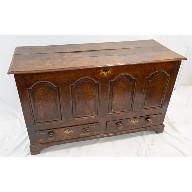 18th Century English Queen Anne Style Lift Top Trunk or Chest For Sale - Image 13 of 13