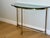 Vintage Italian Brass and Glass Demi-Lune Console Table For Sale - Image 18 of 18