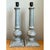 Gray Vintage Distressed Wood Table Lamps - Pair For Sale - Image 8 of 12