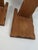 Mid-Century Primitive Rustic Brown Wood Wall-Mounted Shelf Sconces – Pair For Sale - Image 10 of 13