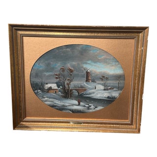 Joseph Hidley Oil on Canvas Painting For Sale