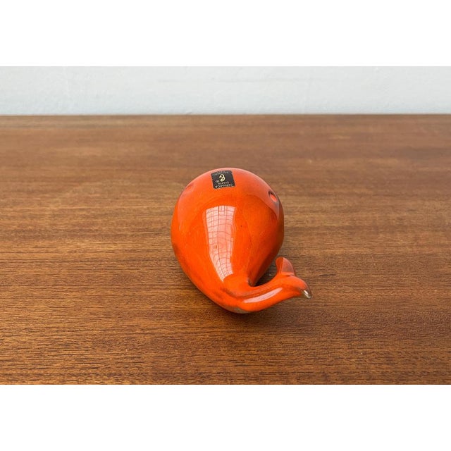 Ceramic Whale Figurine Ashtray from Ceramica D'Arte, Salerno, Italy, 1970s For Sale - Image 4 of 18