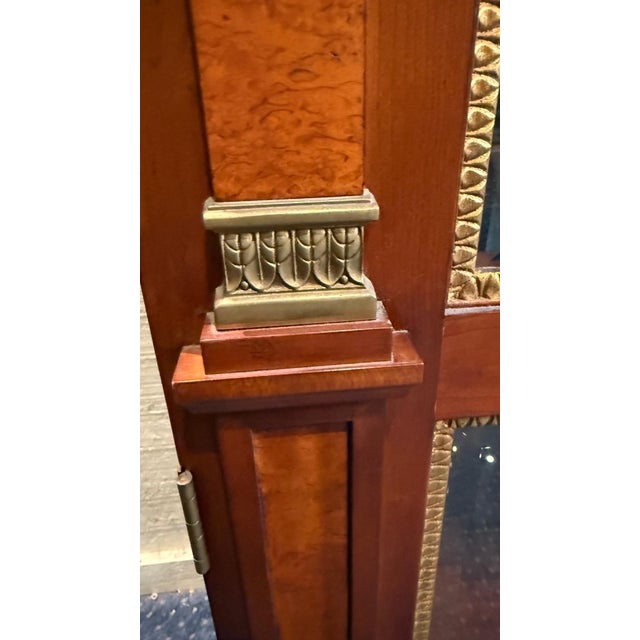 Glass 1990s Matched Pair of John Widdicomb Neoclassical Vitrines For Sale - Image 7 of 15