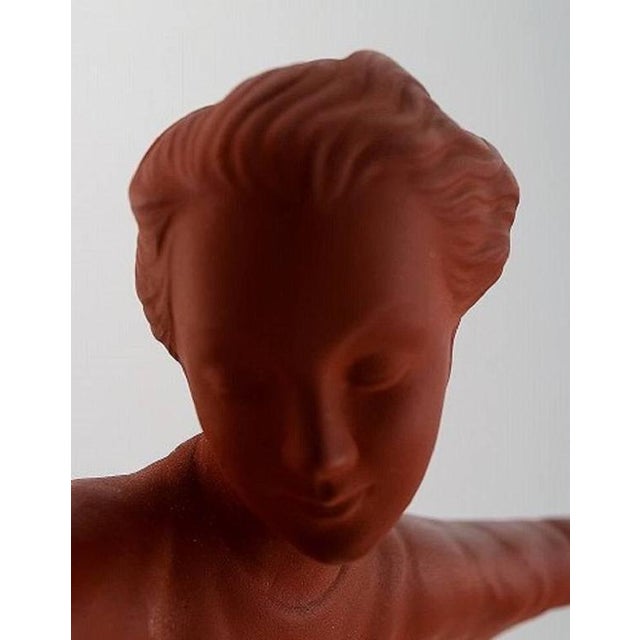 Austrian Keramos Dancing Woman Figure in Red Clay, 1940s For Sale - Image 3 of 6