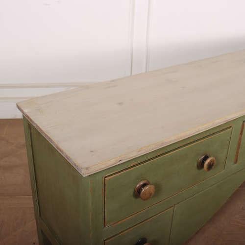 Wood West Country Painted Dresser Base For Sale - Image 7 of 9