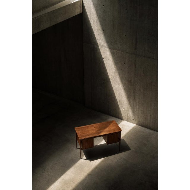 Mid-Century Scandinavian Modern Teak Desk with Drawers, 1960s For Sale - Image 18 of 18