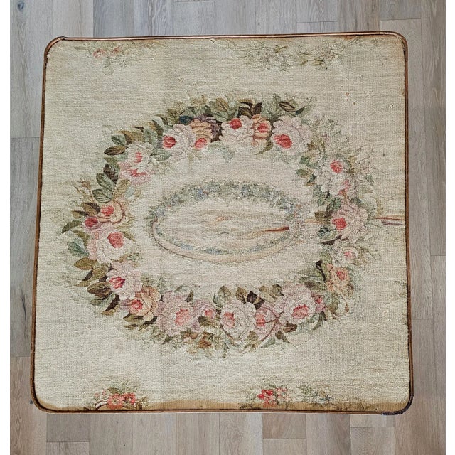 Antique Louis XV Style Tapestry Top Card Games Table / Center Table For Sale In Dallas - Image 6 of 12