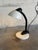 1980s White and Black Gooseneck Desk Lamp With Adjustable Arm For Sale - Image 9 of 10