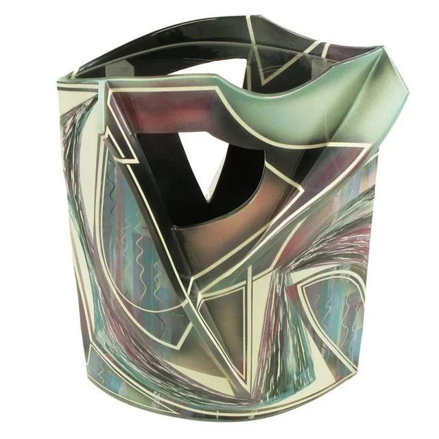 Signed Abstract Ceramic Sculpture Table For Sale - Image 11 of 11