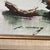 Mid Century Modern Framed Painting on Canvas Chinese Junk Boats by P. Wong For Sale - Image 9 of 12