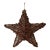 Large Handmade 3 Dimensional Grapevine Varnished Star For Sale