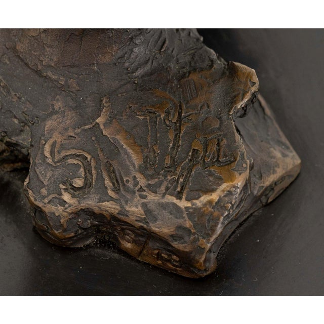 Illegibly Signed Family Embrace Bronze Sculpture For Sale - Image 9 of 9