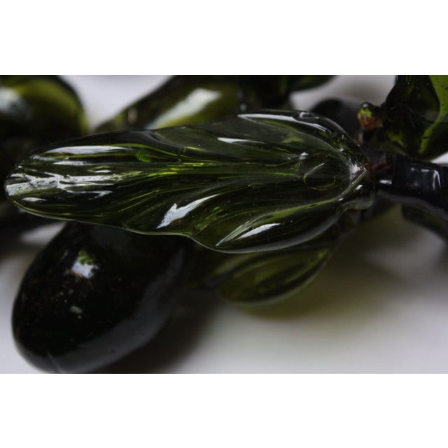 Glass Set of Three Mid-Century Modern Blown Glass Grape Clusters For Sale - Image 7 of 13