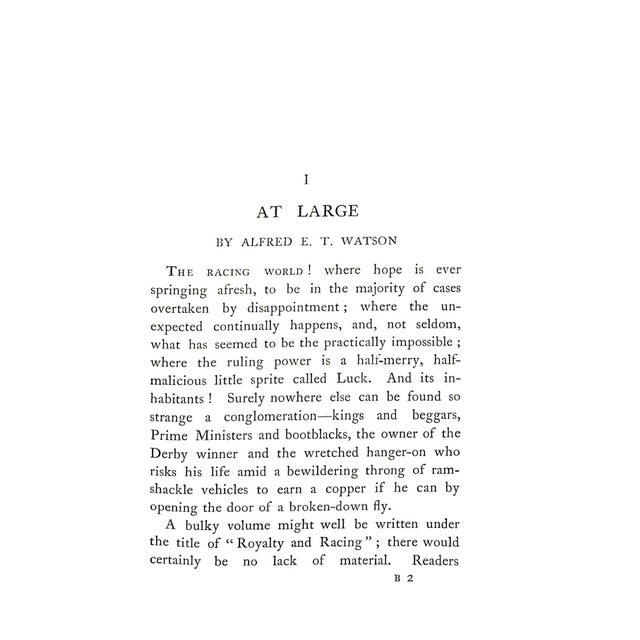 "The Racing World and Its Inhabitants" 1904 Watson, Alfred E. T. For Sale - Image 10 of 12