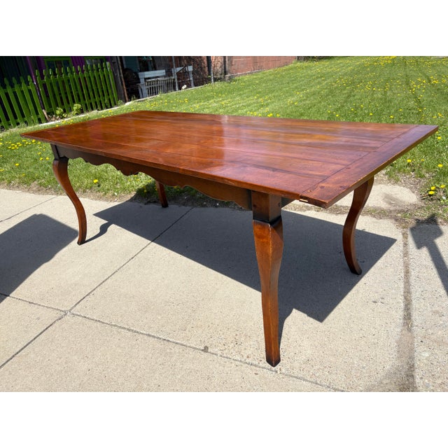 Vintage Handcrafted French Country Style Dining Table For Sale - Image 10 of 12