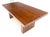 Milo Baughman Mid Century Modern Walnut Double Pedestal 72" Dining Table 2 Leafs For Sale - Image 6 of 8