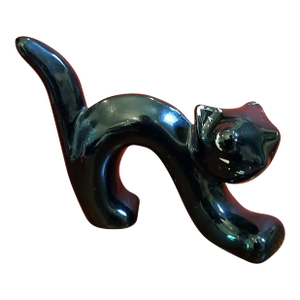 Ceramic Black Halloween Cat