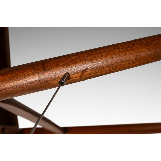 Brown Set of 4 Danish Modern "Lis" Ladderback Dining Chairs in Walnut by Niels Koefoed for Koefoeds Hornslet, Denmark, Circa 1960s For Sale - Image 8 of 12